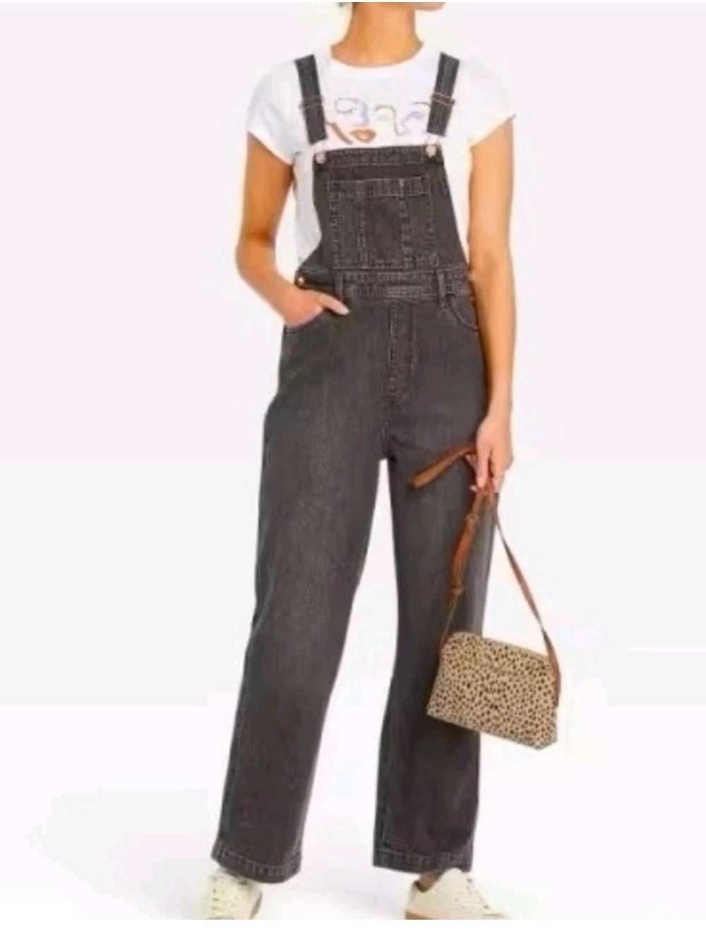 🔘Universal Thread Black Washed Denim Overalls